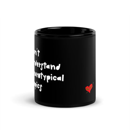 Neurotypical Topics Black Glossy Mug