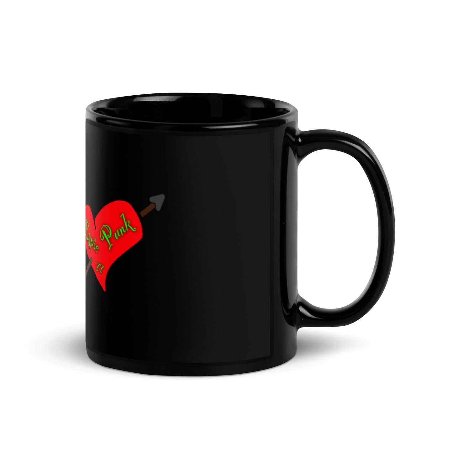 Espie Punk Logo Black Glossy Mug