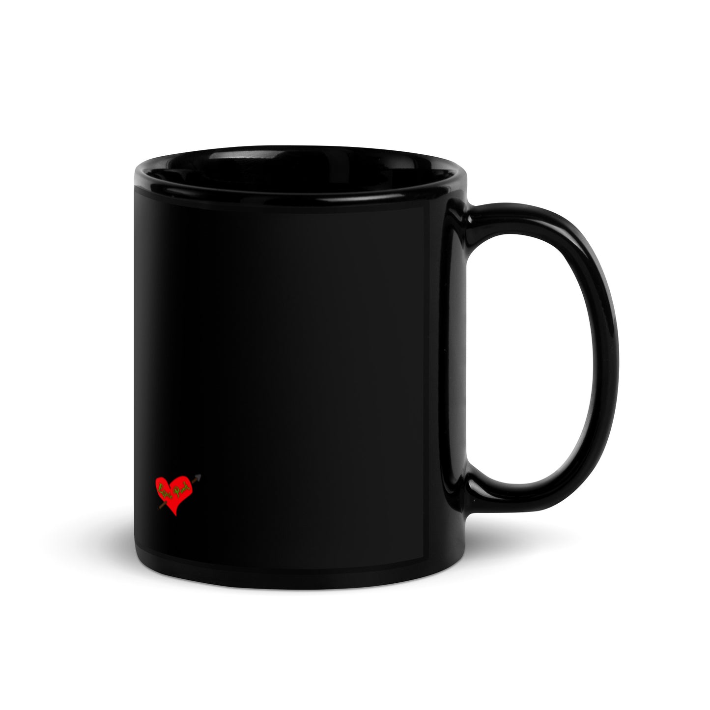 Not A Robot Black Glossy Mug