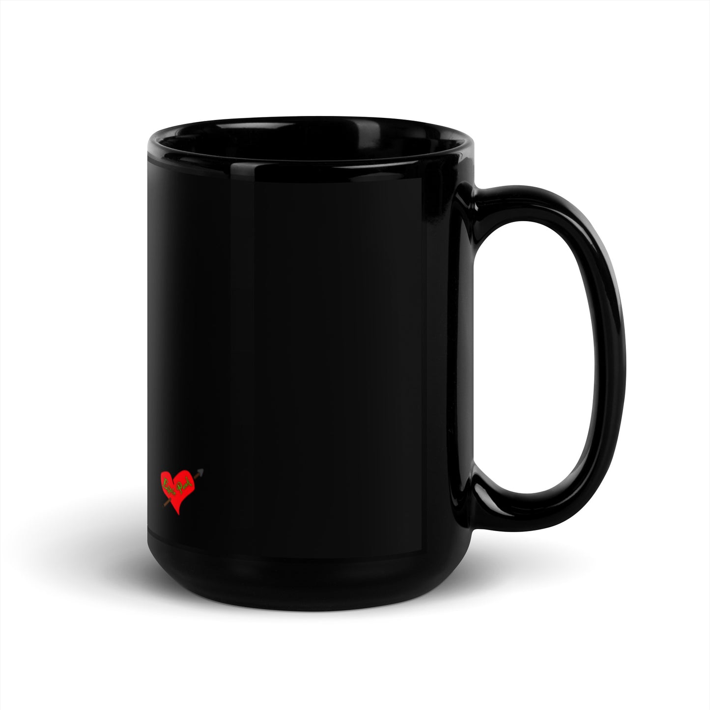 Not A Robot Black Glossy Mug