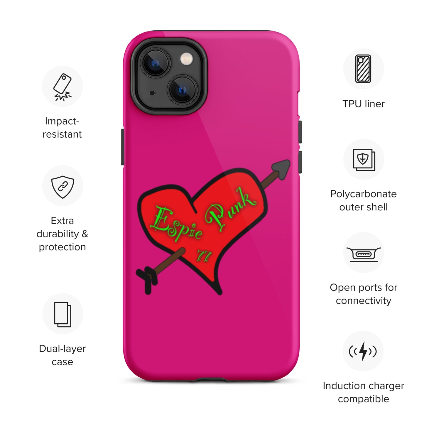 Espie Punk Logo Tough iPhone case